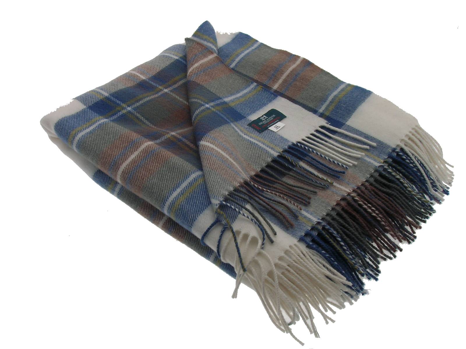 Stewart Dress Tartan Lambswool Blanket - Click Image to Close